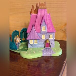 2 dolls! Vintage Bluebird Polly pocket Cottage, Cinderella, godmother